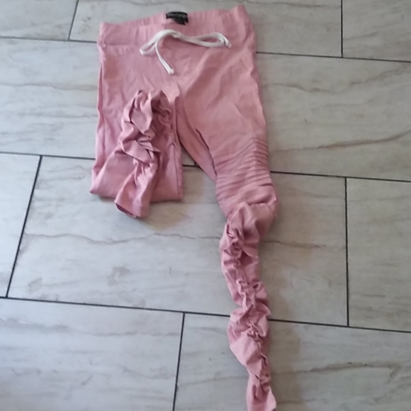 Summer pink scrunchie pants - Picture 1 of 6